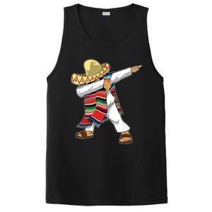 Dabbing Mexican Poncho Cinco De Mayo Sombrero Dab PosiCharge Competitor Tank