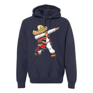 Dabbing Mexican Poncho Cinco De Mayo Sombrero Dab Premium Hoodie