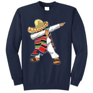 Dabbing Mexican Poncho Cinco De Mayo Sombrero Dab Tall Sweatshirt