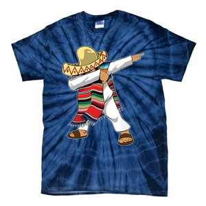 Dabbing Mexican Poncho Cinco De Mayo Sombrero Dab Tie-Dye T-Shirt