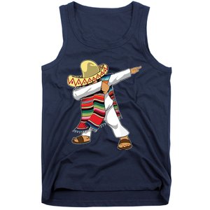 Dabbing Mexican Poncho Cinco De Mayo Sombrero Dab Tank Top