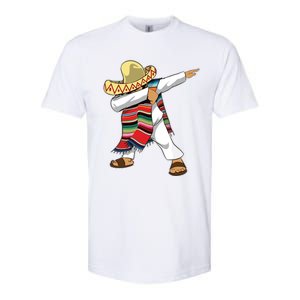 Dabbing Mexican Poncho Cinco De Mayo Sombrero Dab Softstyle CVC T-Shirt