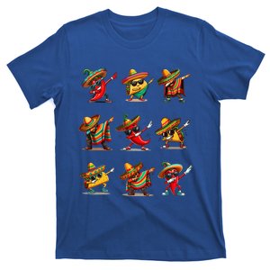 Dabbing Mexican Poncho Taco Cinco De Mayo T-Shirt