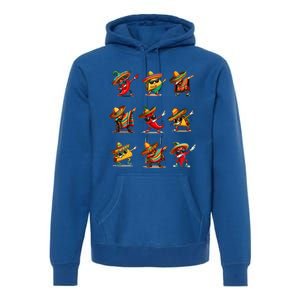 Dabbing Mexican Poncho Taco Cinco De Mayo Premium Hoodie