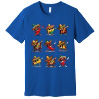 Dabbing Mexican Poncho Taco Cinco De Mayo Premium T-Shirt