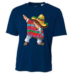 Dabbing Mexican Poncho Cinco De Mayo Cooling Performance Crew T-Shirt