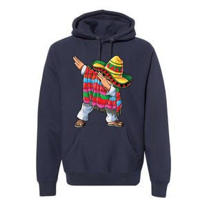 Dabbing Mexican Poncho Cinco De Mayo Premium Hoodie