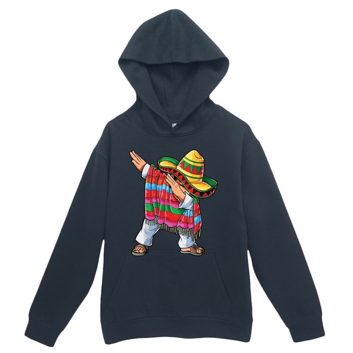 Dabbing Mexican Poncho Cinco De Mayo Urban Pullover Hoodie