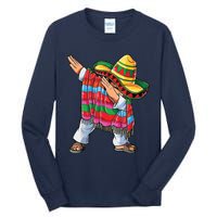 Dabbing Mexican Poncho Cinco De Mayo Tall Long Sleeve T-Shirt