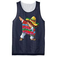 Dabbing Mexican Poncho Cinco De Mayo Mesh Reversible Basketball Jersey Tank