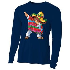 Dabbing Mexican Poncho Cinco De Mayo Cooling Performance Long Sleeve Crew