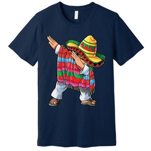 Dabbing Mexican Poncho Cinco De Mayo Premium T-Shirt