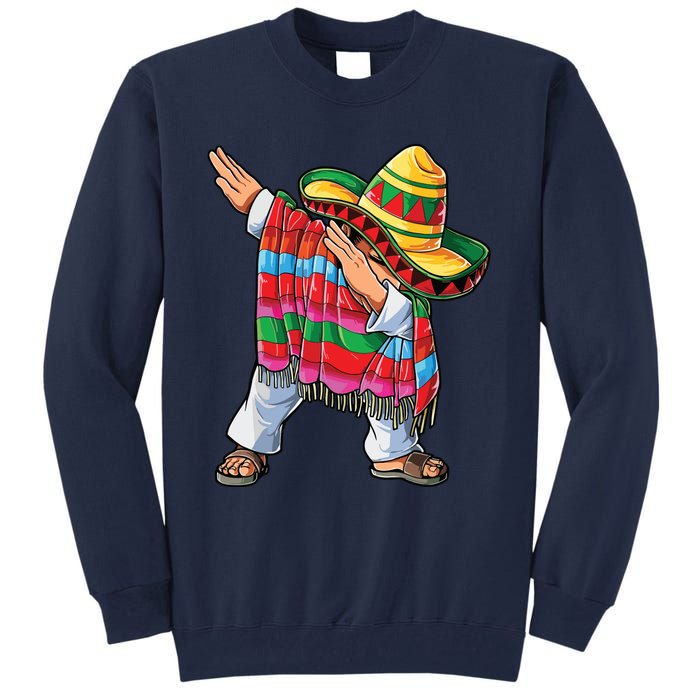 Dabbing Mexican Poncho Cinco De Mayo Tall Sweatshirt