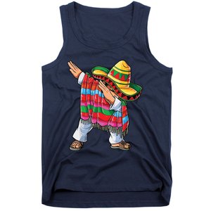 Dabbing Mexican Poncho Cinco De Mayo Tank Top