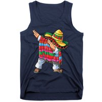 Dabbing Mexican Poncho Cinco De Mayo Tank Top