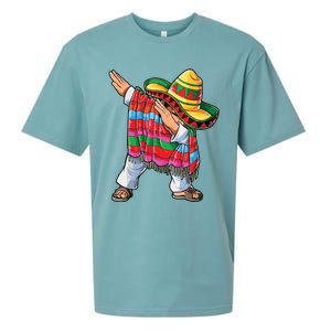 Dabbing Mexican Poncho Cinco De Mayo Sueded Cloud Jersey T-Shirt