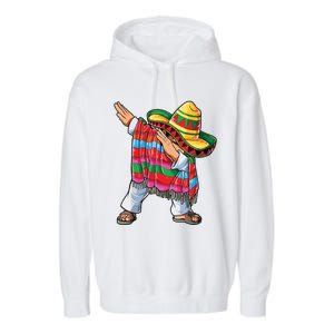 Dabbing Mexican Poncho Cinco De Mayo Garment-Dyed Fleece Hoodie