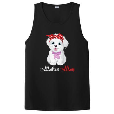 Dog Mama Puppy Mom Maltese PosiCharge Competitor Tank