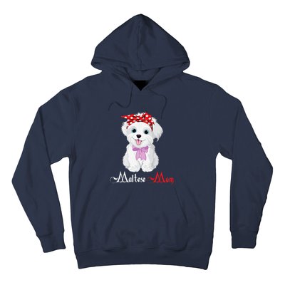 Dog Mama Puppy Mom Maltese Hoodie