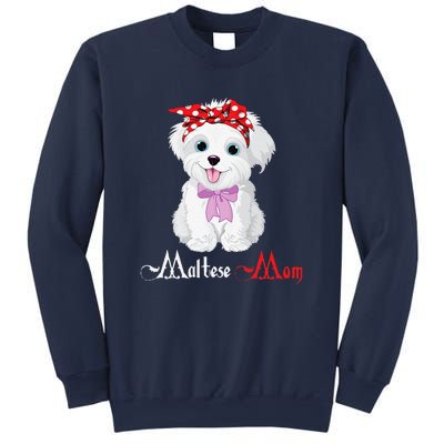 Dog Mama Puppy Mom Maltese Sweatshirt