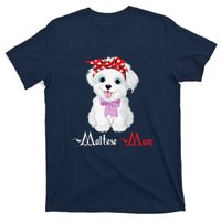 Dog Mama Puppy Mom Maltese T-Shirt