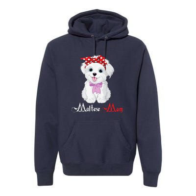 Dog Mama Puppy Mom Maltese Premium Hoodie