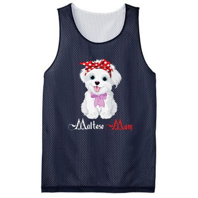 Dog Mama Puppy Mom Maltese Mesh Reversible Basketball Jersey Tank