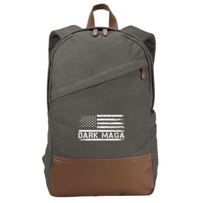 Dark Maga Patriotic Trump Republicans Conservatives Cotton Canvas Backpack
