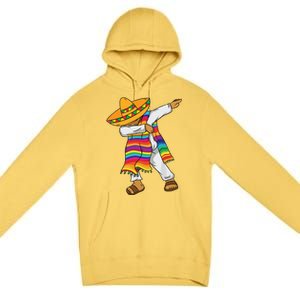 Dabbing Mexican Poncho Cinco De Mayo Premium Pullover Hoodie