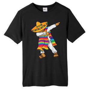 Dabbing Mexican Poncho Cinco De Mayo Tall Fusion ChromaSoft Performance T-Shirt