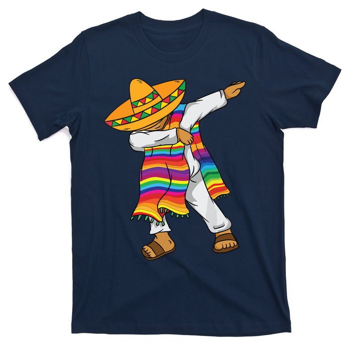 Dabbing Mexican Poncho Cinco De Mayo T-Shirt