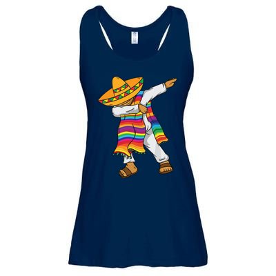 Dabbing Mexican Poncho Cinco De Mayo Ladies Essential Flowy Tank