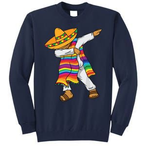 Dabbing Mexican Poncho Cinco De Mayo Tall Sweatshirt