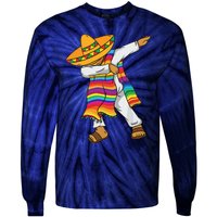 Dabbing Mexican Poncho Cinco De Mayo Tie-Dye Long Sleeve Shirt