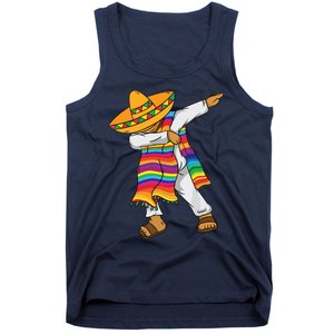 Dabbing Mexican Poncho Cinco De Mayo Tank Top