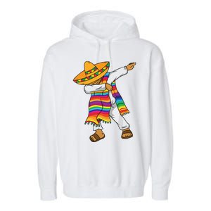 Dabbing Mexican Poncho Cinco De Mayo Garment-Dyed Fleece Hoodie