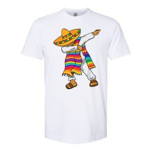 Dabbing Mexican Poncho Cinco De Mayo Softstyle CVC T-Shirt