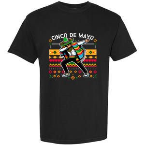 Dabbing Mexican Poncho Cinco De Mayo Fiesta Garment-Dyed Heavyweight T-Shirt