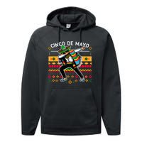 Dabbing Mexican Poncho Cinco De Mayo Fiesta Performance Fleece Hoodie