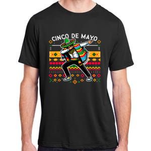 Dabbing Mexican Poncho Cinco De Mayo Fiesta Adult ChromaSoft Performance T-Shirt