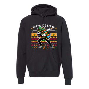 Dabbing Mexican Poncho Cinco De Mayo Fiesta Premium Hoodie