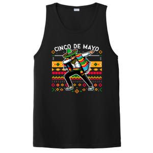 Dabbing Mexican Poncho Cinco De Mayo Fiesta PosiCharge Competitor Tank