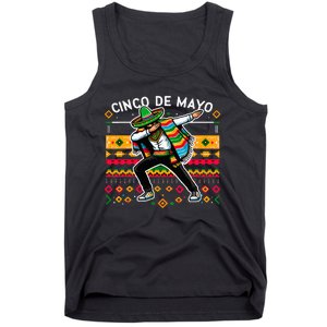 Dabbing Mexican Poncho Cinco De Mayo Fiesta Tank Top