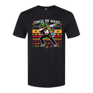 Dabbing Mexican Poncho Cinco De Mayo Fiesta Softstyle CVC T-Shirt