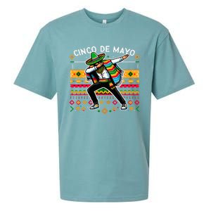 Dabbing Mexican Poncho Cinco De Mayo Fiesta Sueded Cloud Jersey T-Shirt