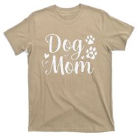 Dog Mom Paw Print Mothers Day Dog Lovers Rescue Mom Funny T-Shirt