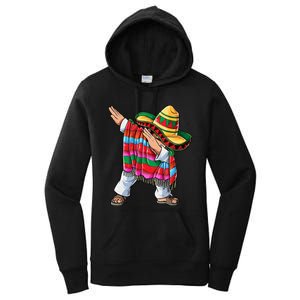 Dabbing Mexican Poncho Cinco De Mayo Boys Men Sombrero Dab Women's Pullover Hoodie