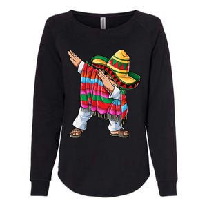 Dabbing Mexican Poncho Cinco De Mayo Boys Men Sombrero Dab Womens California Wash Sweatshirt