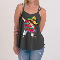 Dabbing Mexican Poncho Cinco De Mayo Boys Men Sombrero Dab Women's Strappy Tank