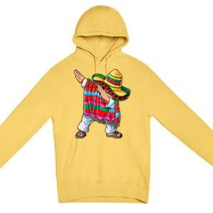 Dabbing Mexican Poncho Cinco De Mayo Premium Pullover Hoodie